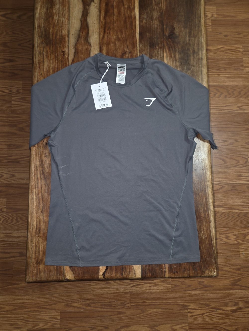 Gymshark Element Baselayer T-Shirt - Silhouette Grey - Size 2XL